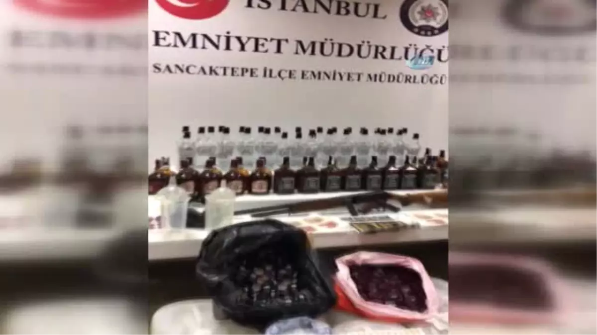 Sancaktepe\'de Sahte İçki Operasyonu