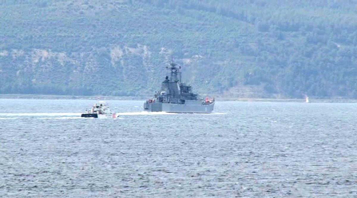 Tsk: Rus Askeri Gemisinin Mürettebatının Tamamı Kurtarıldı