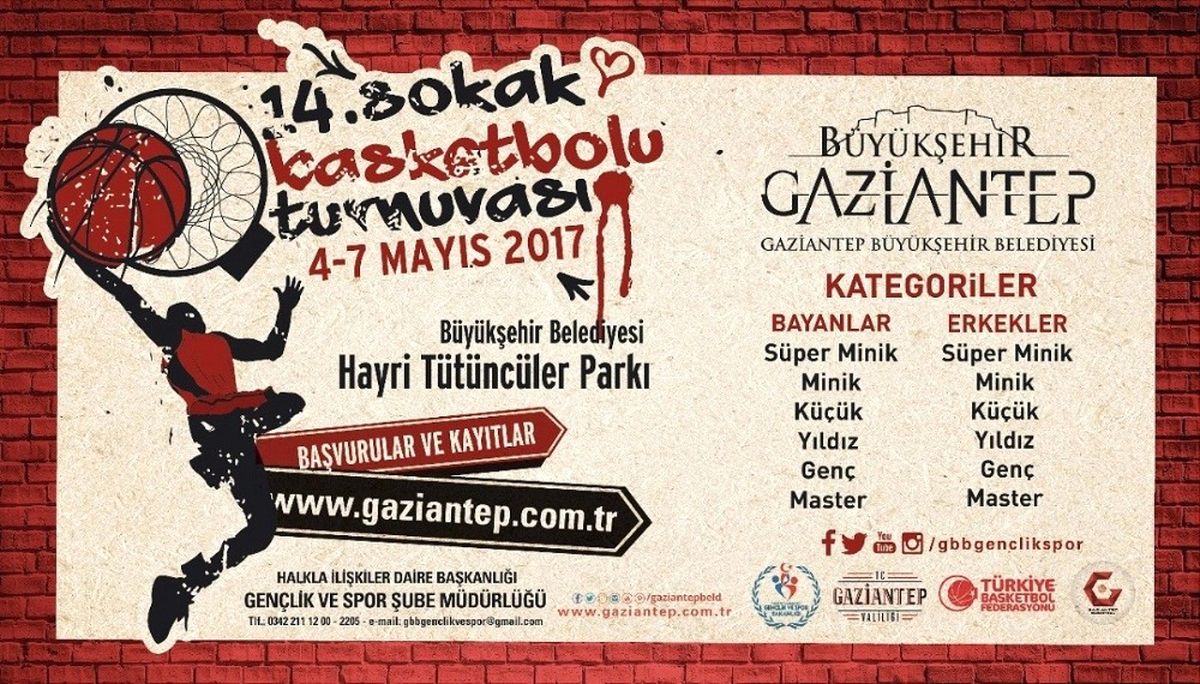 14.sokak Basketbolu Turnuvası Başvuruları Başladı
