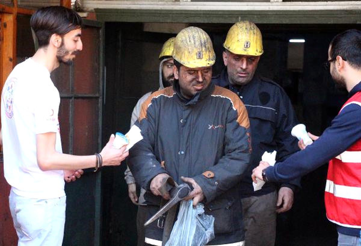 Kızılay\'dan Maden İşçilerine Sıcak Karşılama