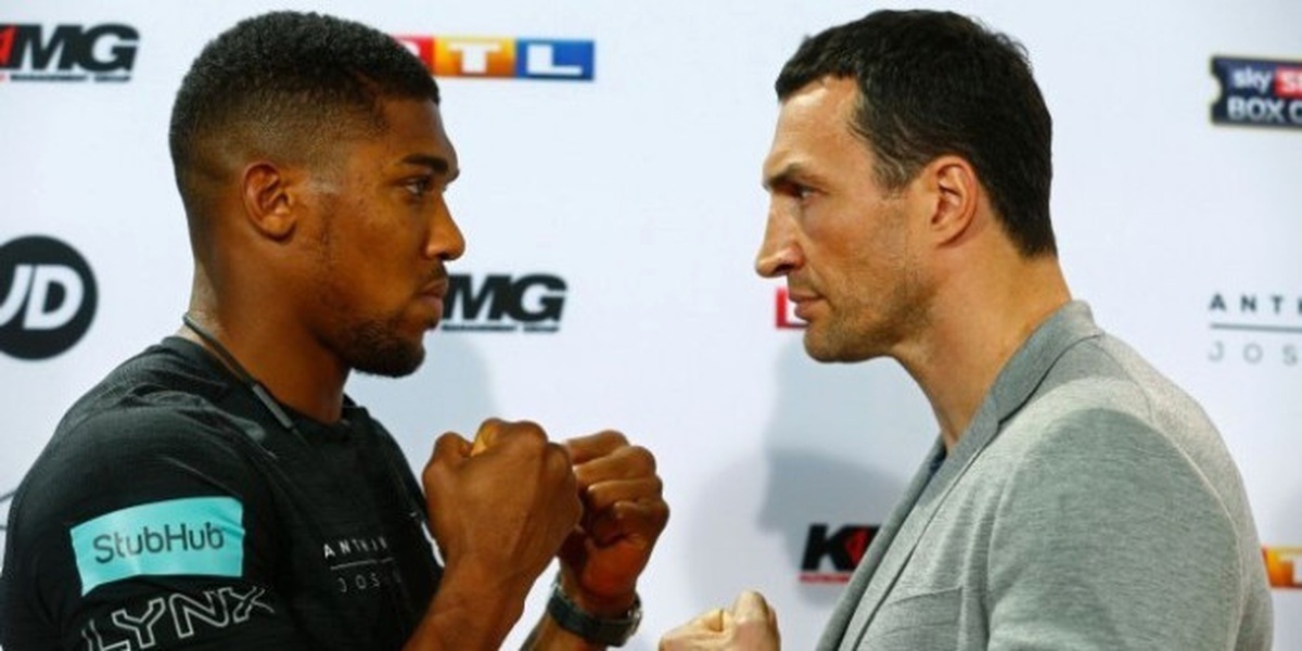 Yılın Maçı Öncesi Joshua ve Klitschko Yüz Yüze!