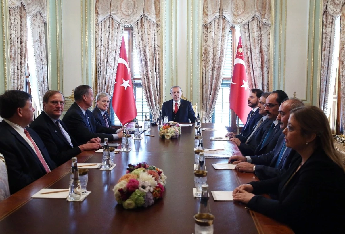 Cumhurbaşkanı Erdoğan, Atlantik Konseyi Yönetim Kurulu\'nu Kabul Etti