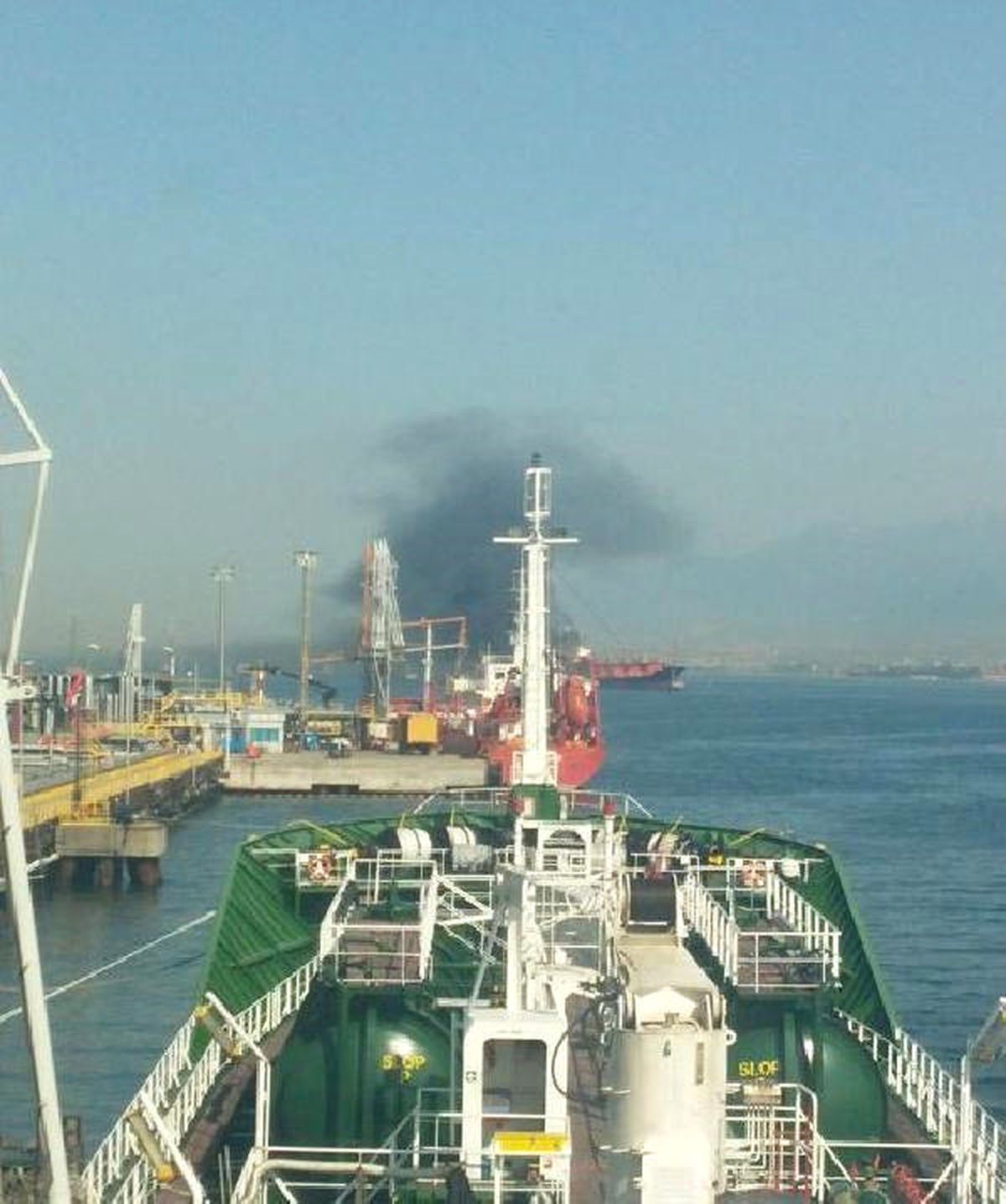 İzmit Körfezi\'nde Tankerde Yangın (1)