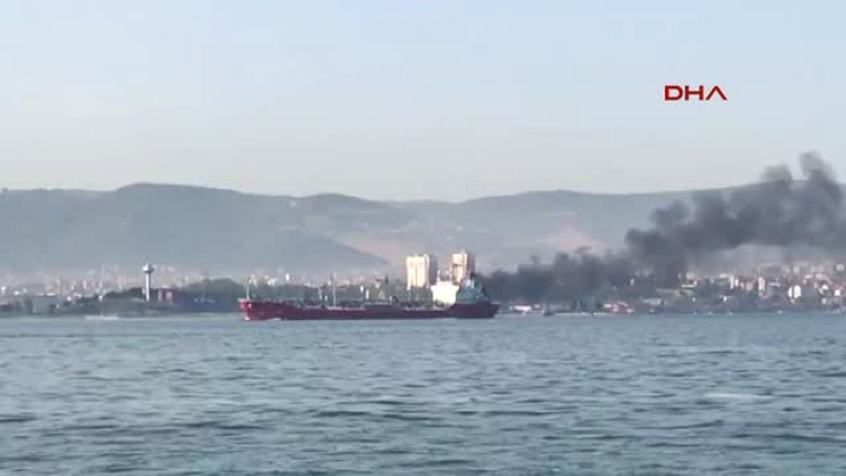 İzmit Körfezi\'nde Tankerde Yangın (6)