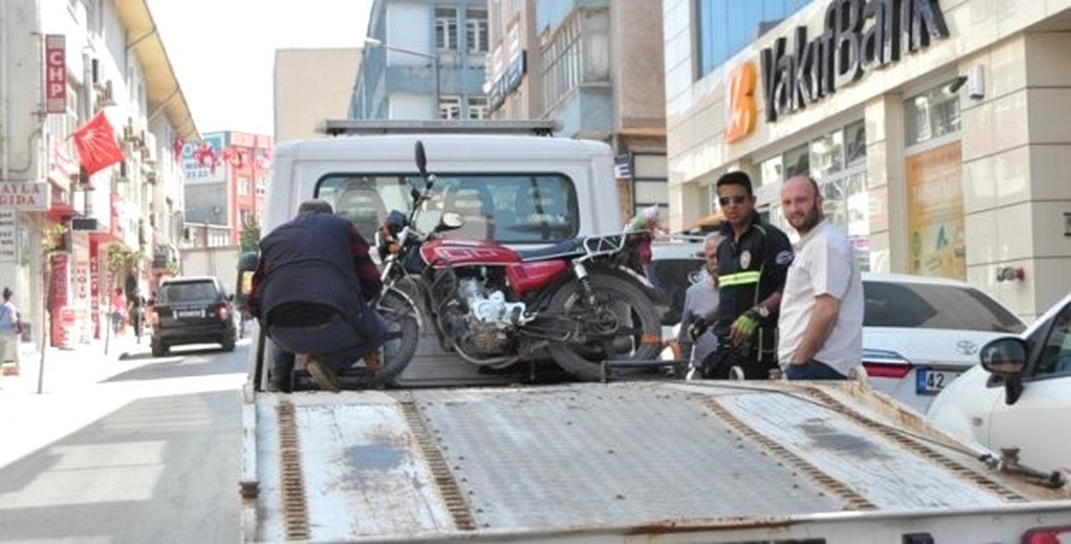 Keşan\'da Plakasız Motosikletler Toplanıyor
