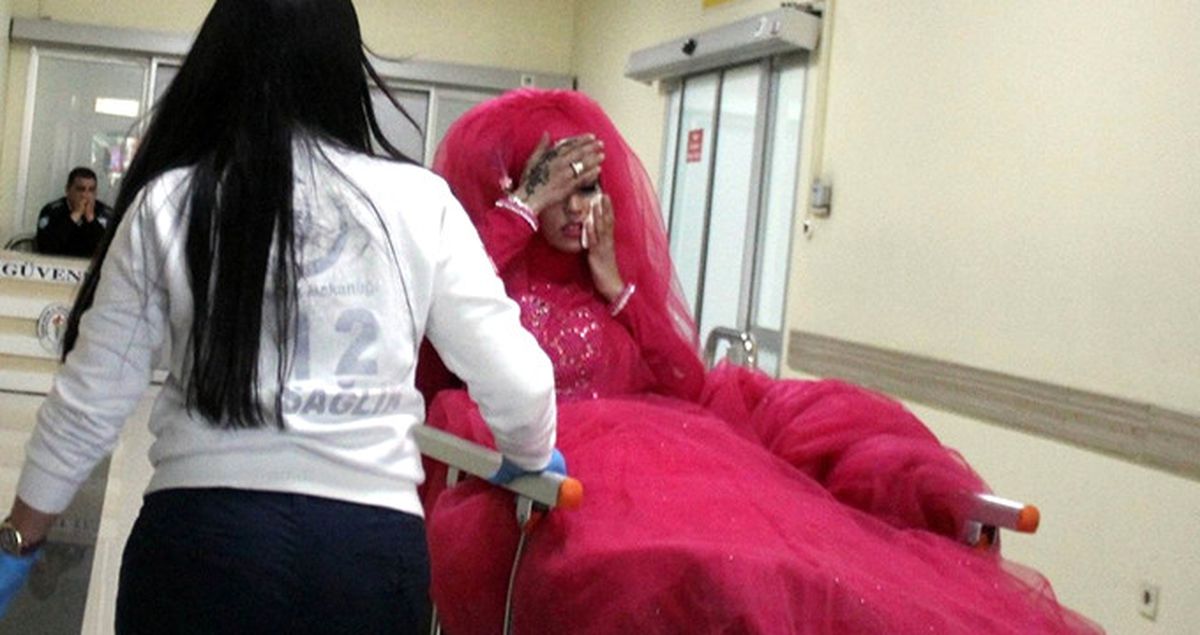 Kına Gecesine Giden Gelin, Trafik Kazası Geçirince Soluğu Hastanede Aldı