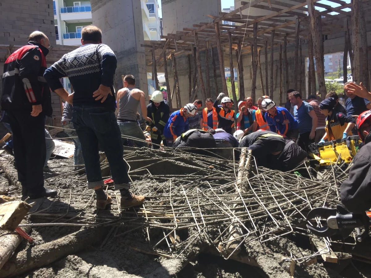 Samsun\'da Facia! Cami İnşaatı Çöktü, Beton Kalıbın Altında Kalan 4 İşçi Öldü