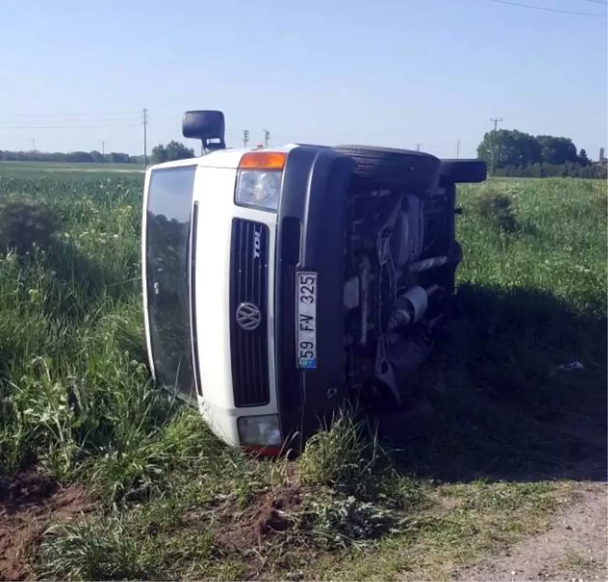 Tekirdağ\'da Trafik Kazası: 1 Yaralı