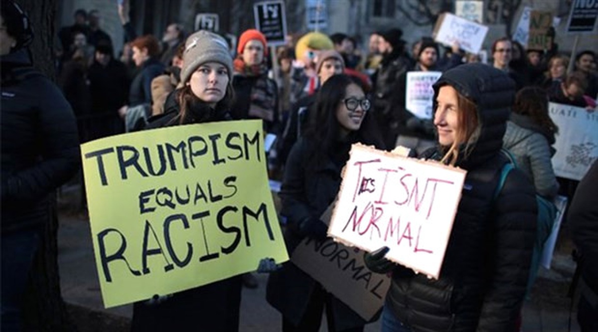 İklim Değişikliği Yürüyüşü Trump Protestosuna Dönüştü