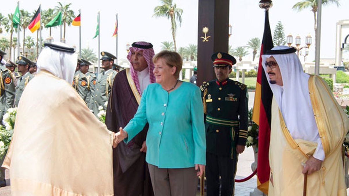 Almanya Başbakanı Merkel, Suudi Arabistan\'da