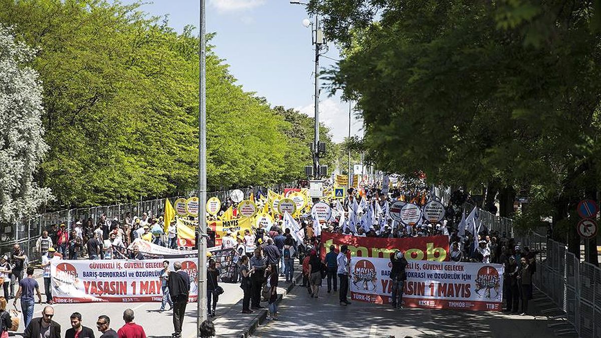 Başkent\'te 1 Mayıs Kutlamaları