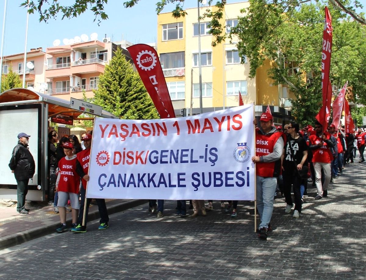 Çanakkale\'de 1 Mayıs Kutlamaları