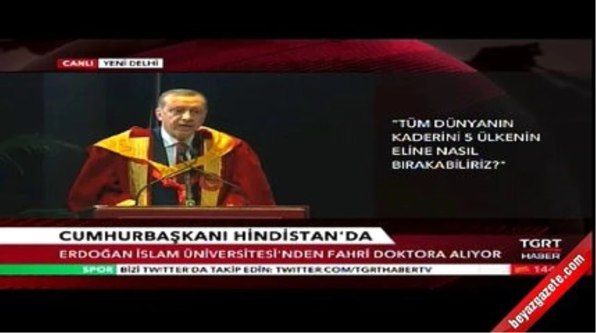 Cumhurbaşkanı Erdoğan Hindistan\'da Konuştu...
