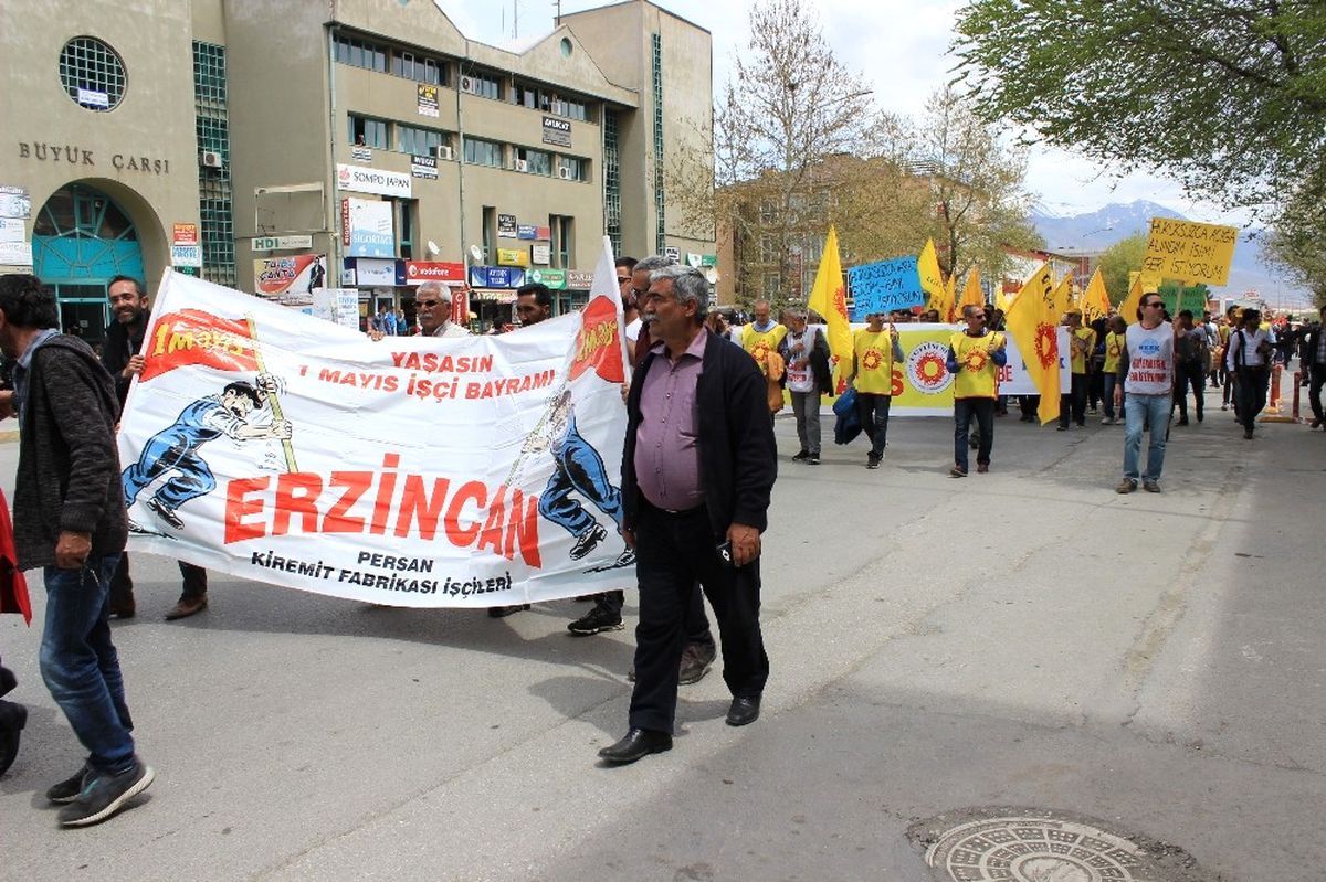 Erzincan da 1 Mayıs Kutlaması