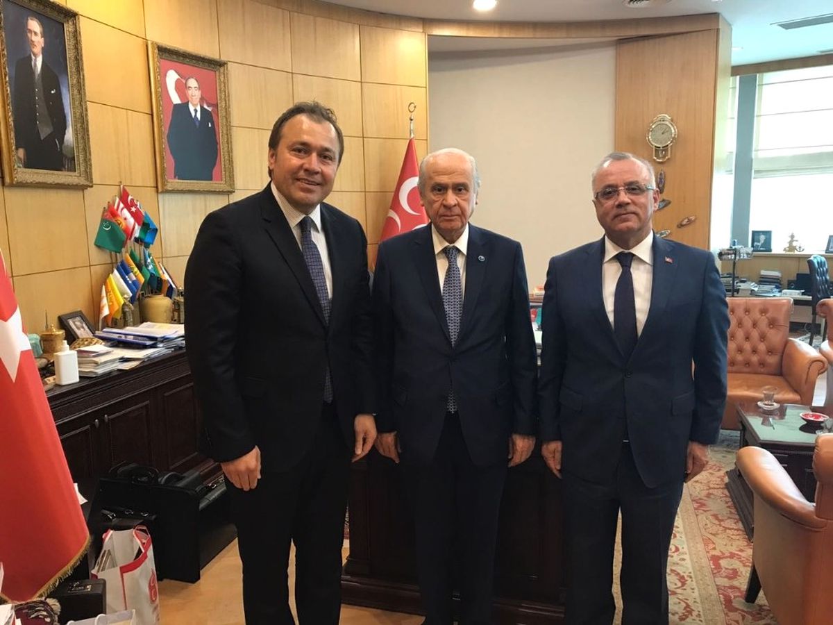 MHP\'li İki Başkandan Bahçeli\'ye Ziyaret