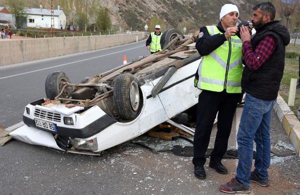 Takla Atan Araçtan Yara Almadan Kurtuldu