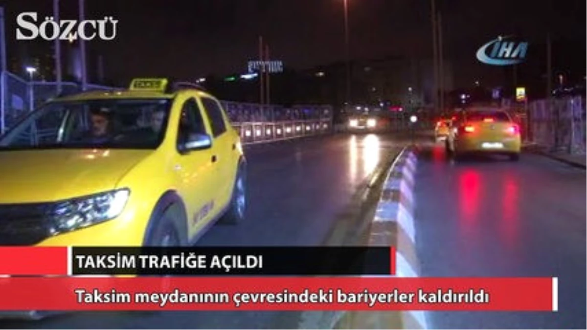 Taksim Meydanı Araç ve Yaya Trafiğine Açıldı