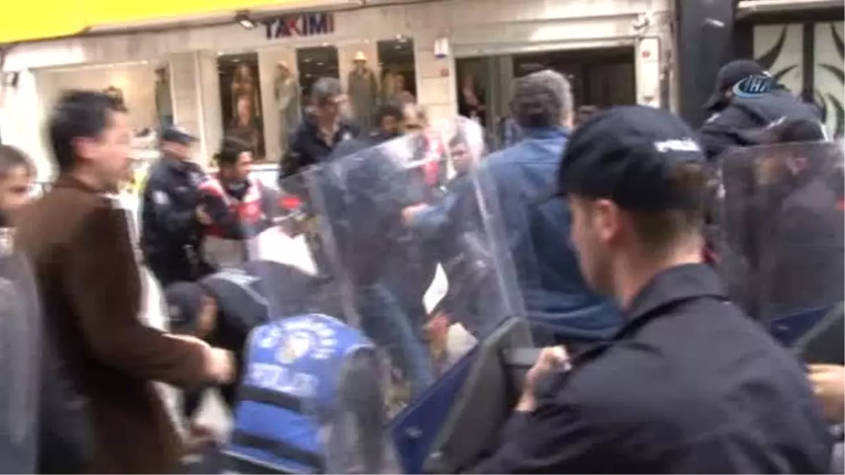 Taksim Meydanı\'na Çıkmaya Çalışan Gruba Polis Müdahale Etti