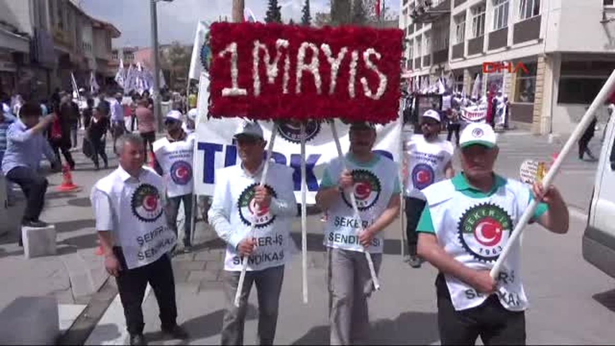 Uşak\'ta 1 Mayıs Kutlaması