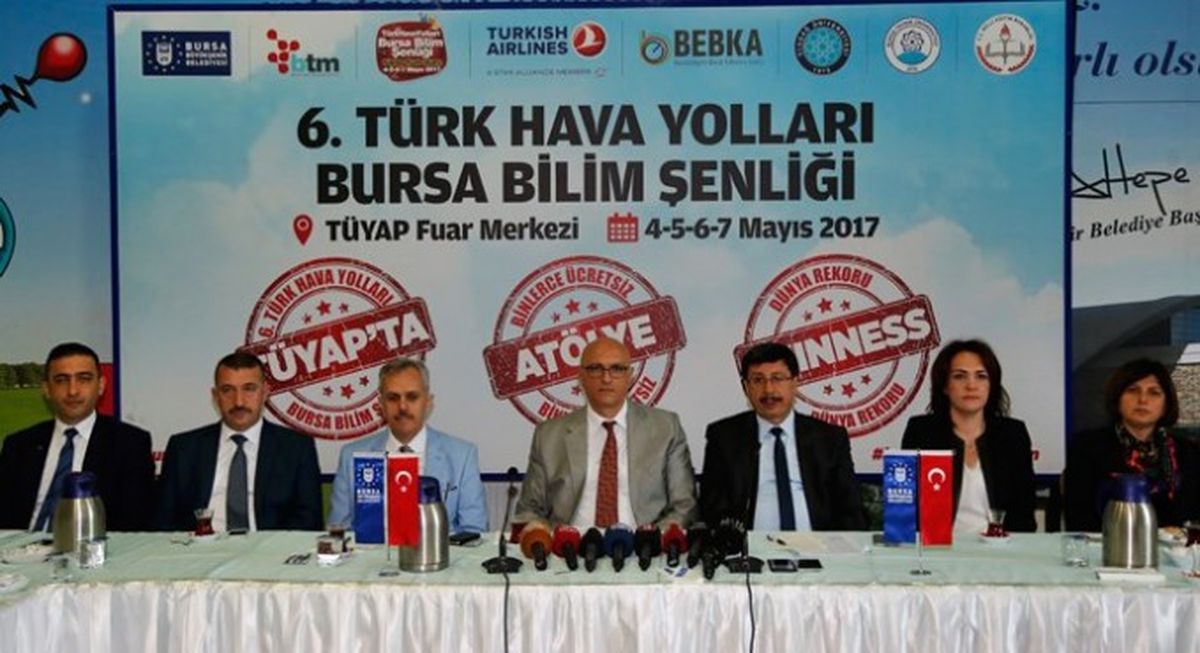 Bursa Bilim Şenliğinde Dünya Rekoru