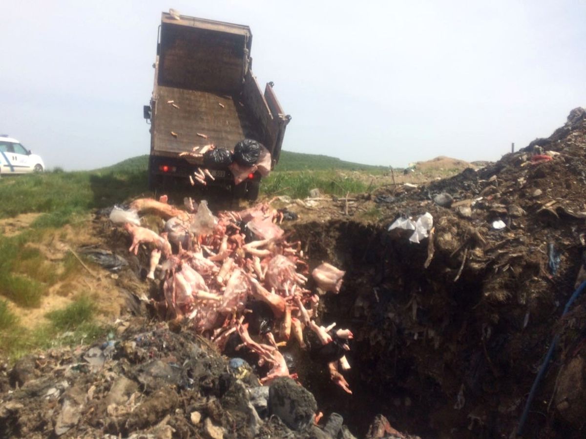 Kaza Yapan Araçtan 2 Ton Kaçak Et Çıktı