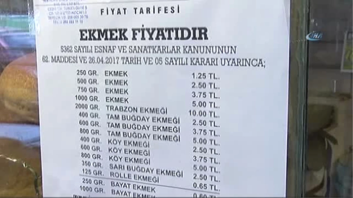 Kocaeli\'de Ekmeğe Yüzde 25 Zam