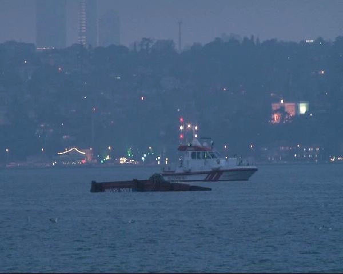 Dha İstanbul - (Ek Bilgi ve Görüntülerle)bir Geminin Çektiği Barç Beykoz Açıklarında Battı