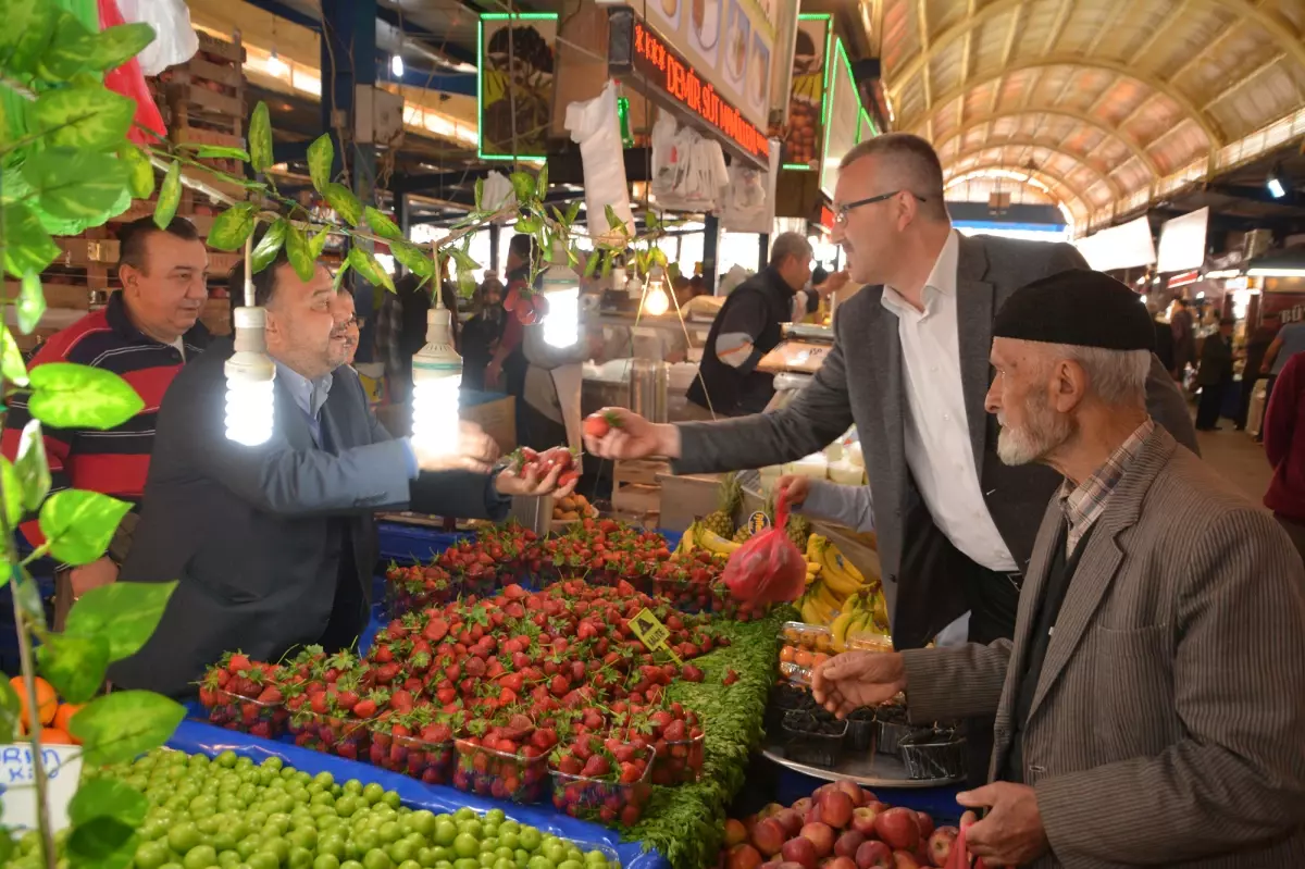 \'Mobil Başkan Ali Özkan\'dan Esnaf ve Pazaryeri Ziyareti