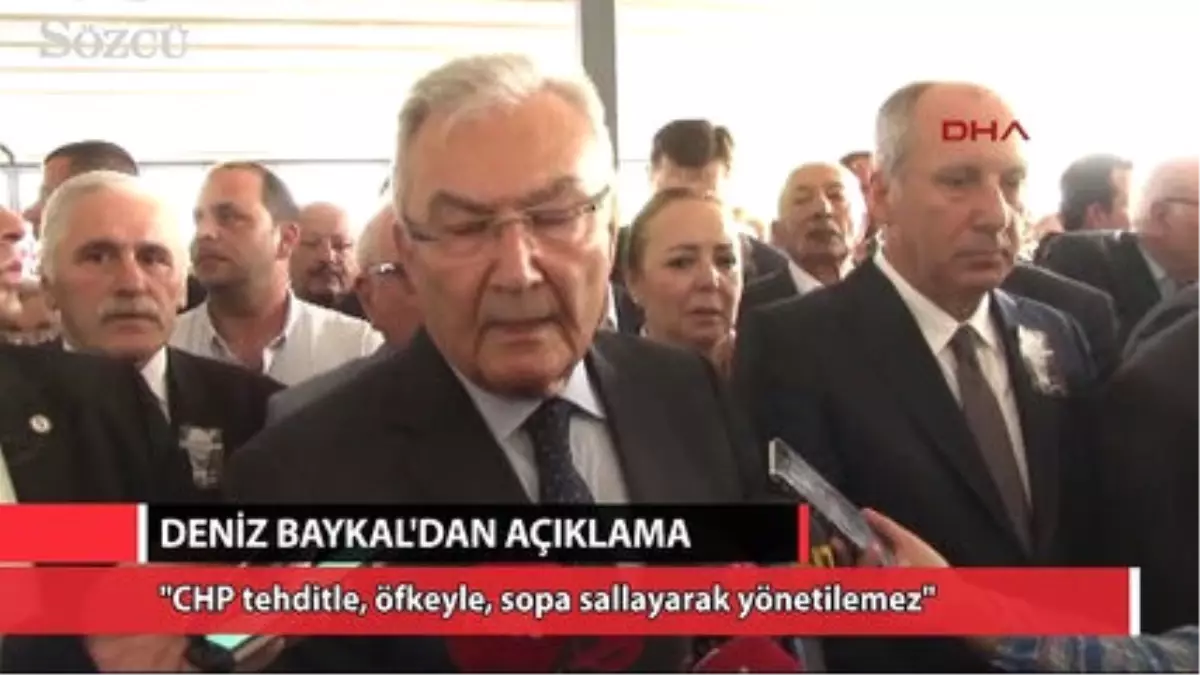 Baykal: CHP Tehditle,öfkeyle, Sopa Sallayarak Yönetilemez