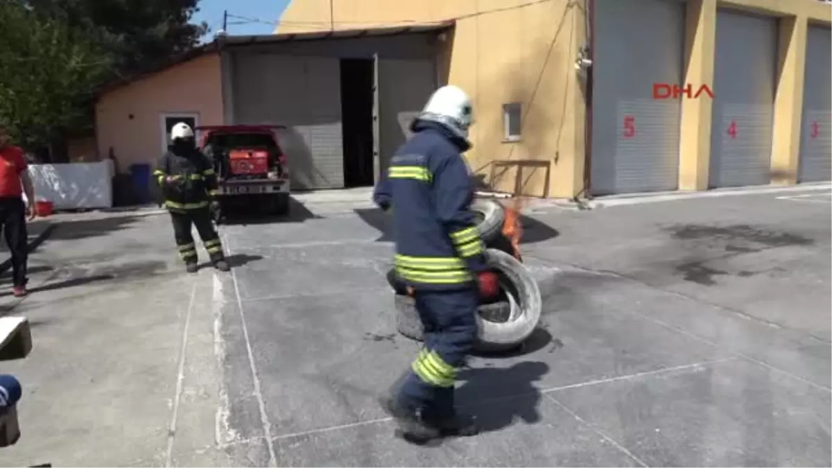 Bolu - Yeni Geliştirilen Yangın Söndürme Sistemi Test Edildi