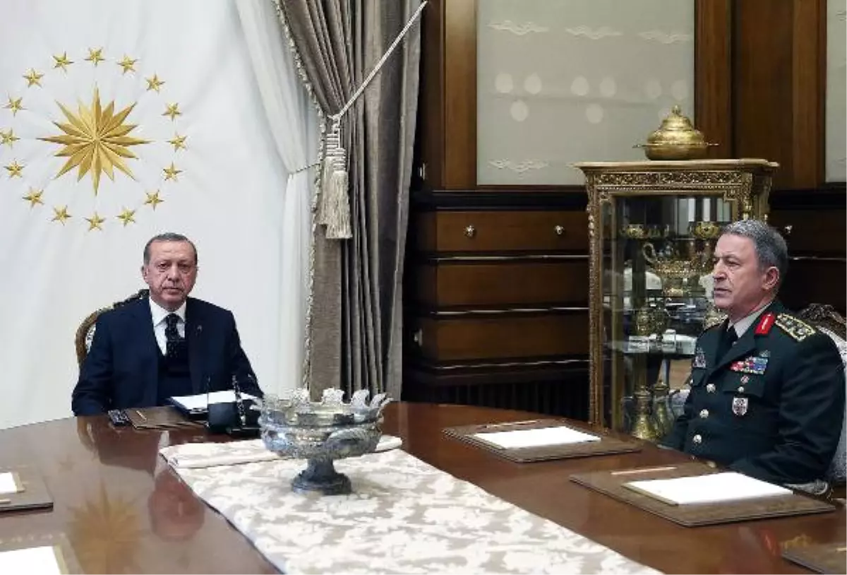 Cumhurbaşkanı Erdoğan, Orgeneral Akar\'ı Kabul Etti