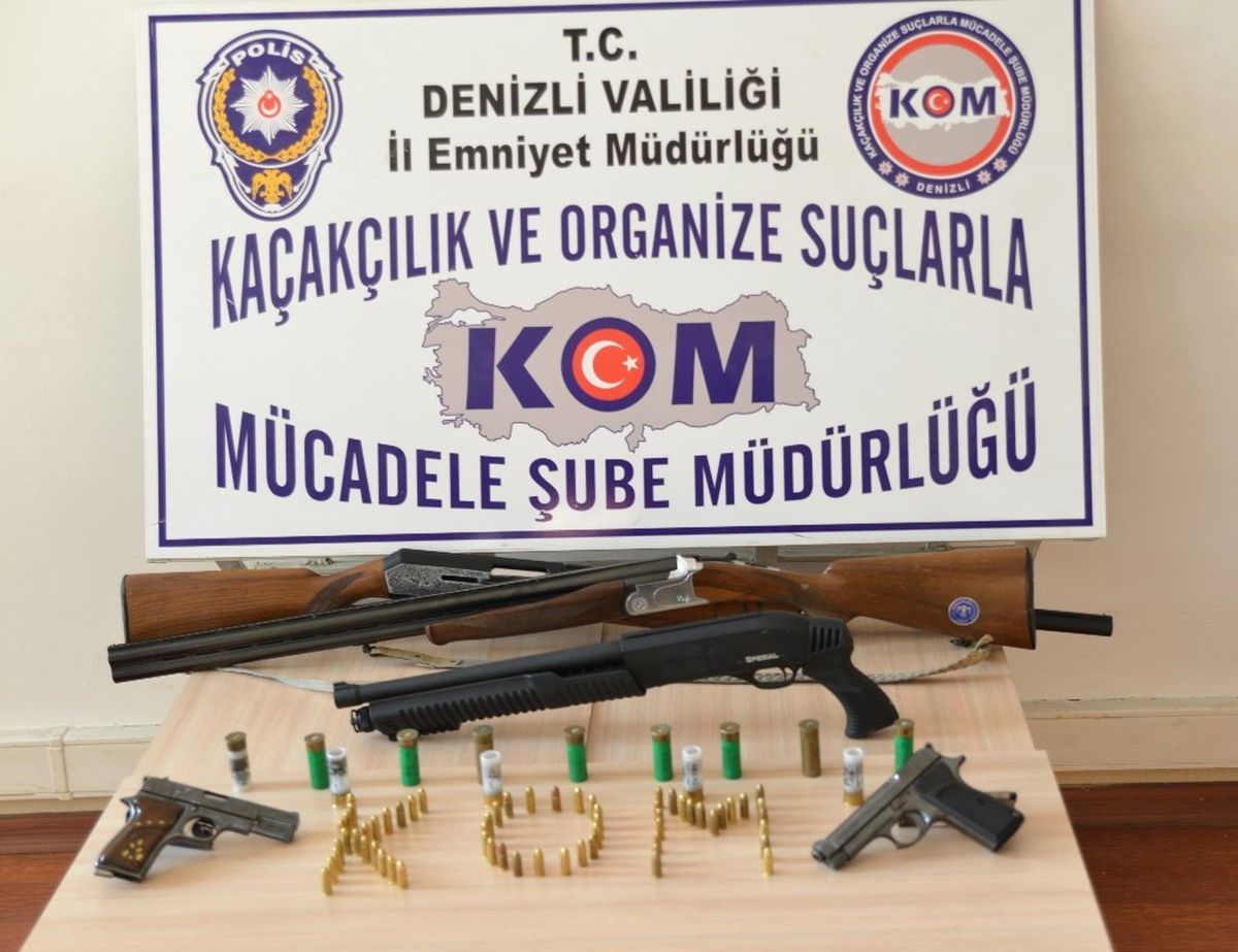 Denizli\'de "Silahlı Suç Örgütleri" Operasyonu: 7 Tutuklama