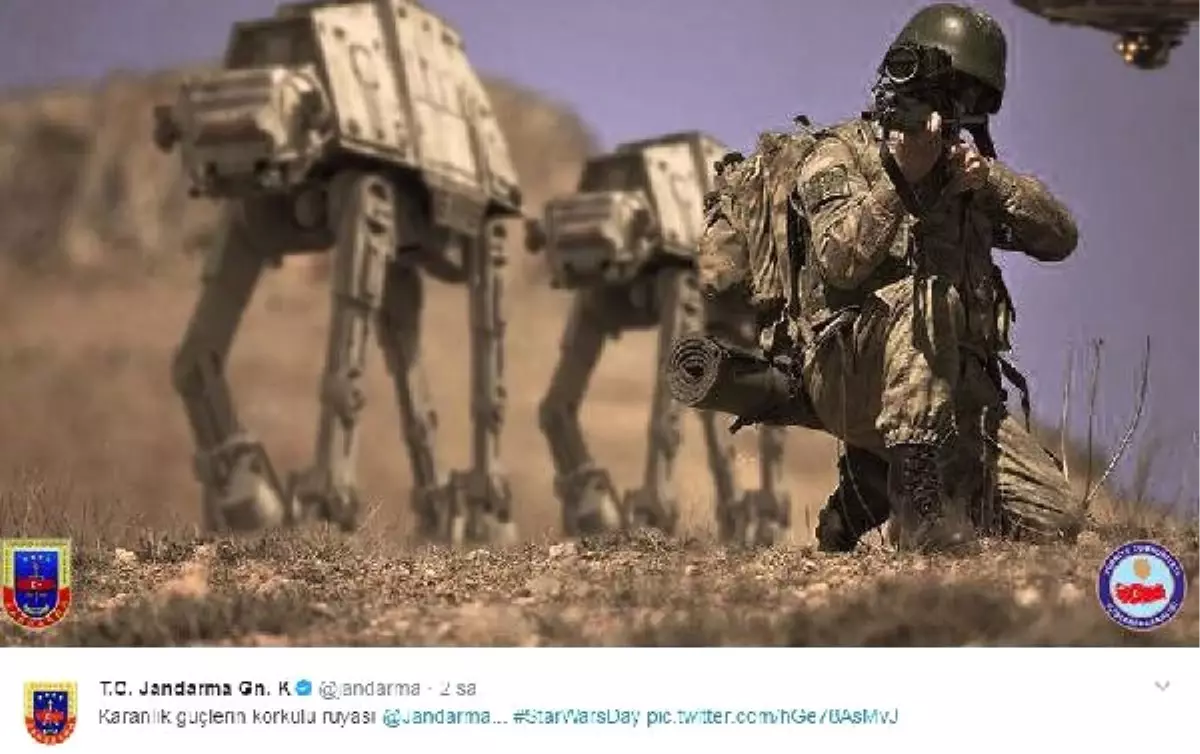 Jandarma\'dan Dünya Star Wars Günü Paylaşımı