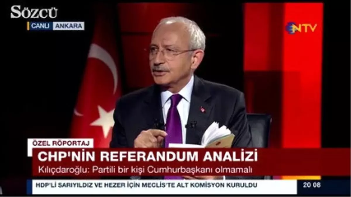 Kılıçdaroğlu: Bir Partinin Genel Başkanı Cumhurbaşkanı Adayı Olmamalı