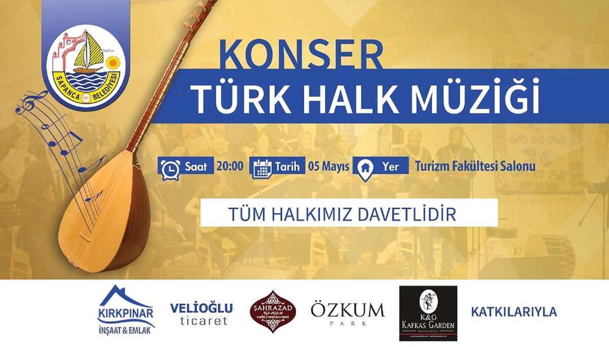 Sapanca\'da Halk Konseri Gerçekleşecek