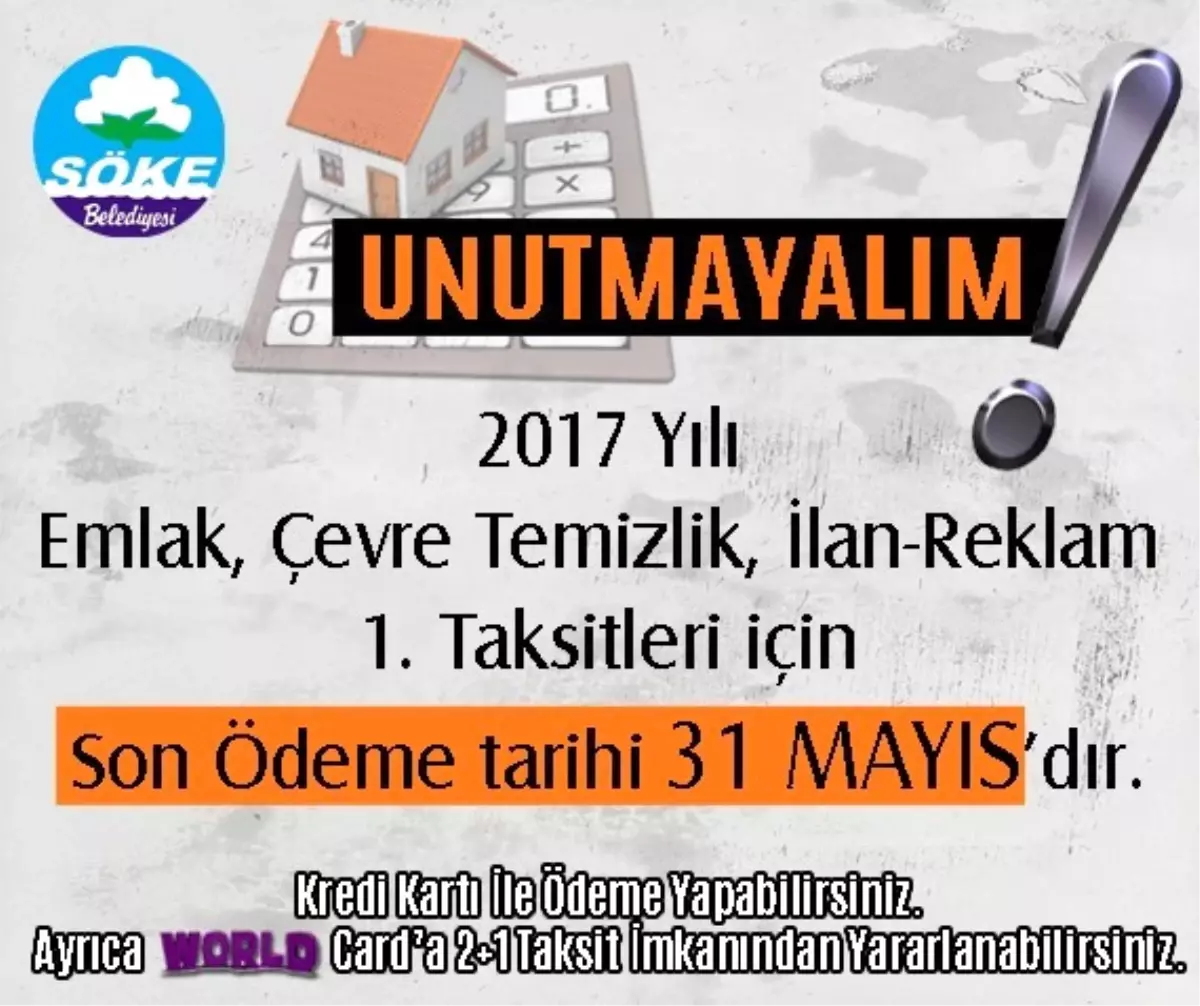 Söke Belediyesi\'nden Hatırlatma