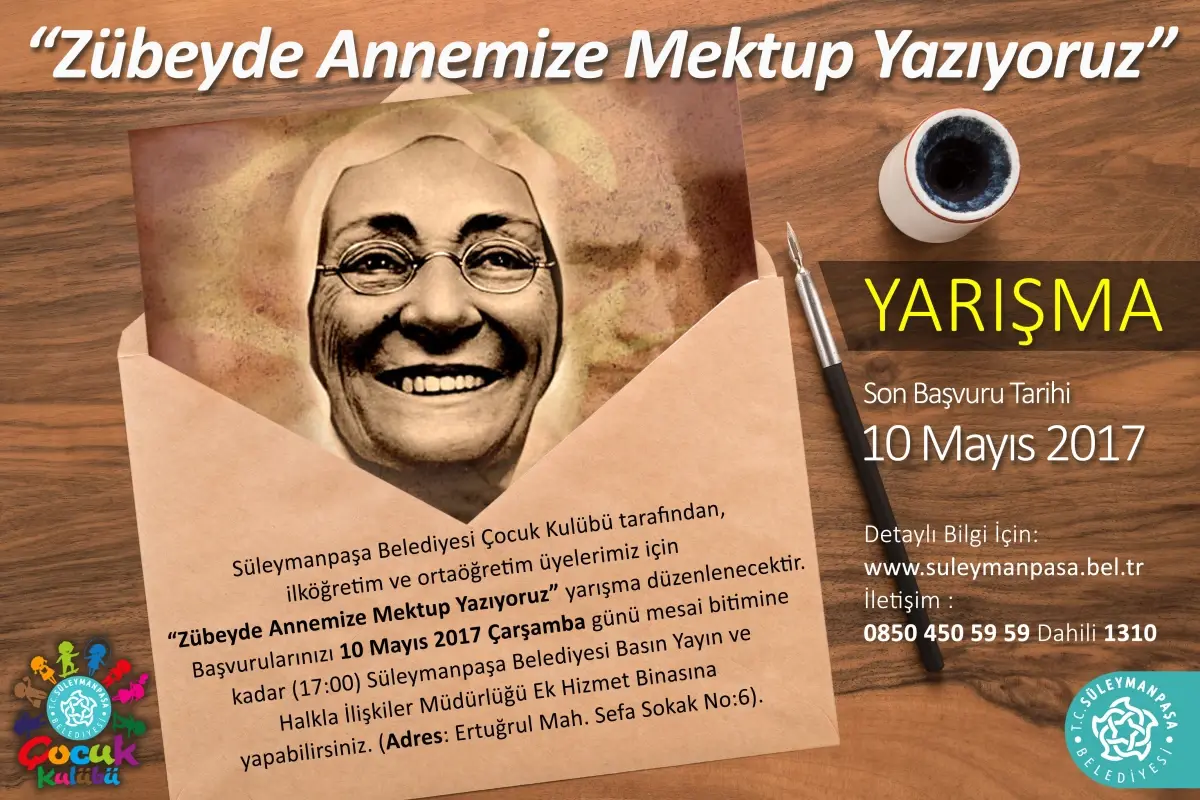 Süleymanpaşalı çocuklar Zübeyde Hanım\'a mektup yazıyor