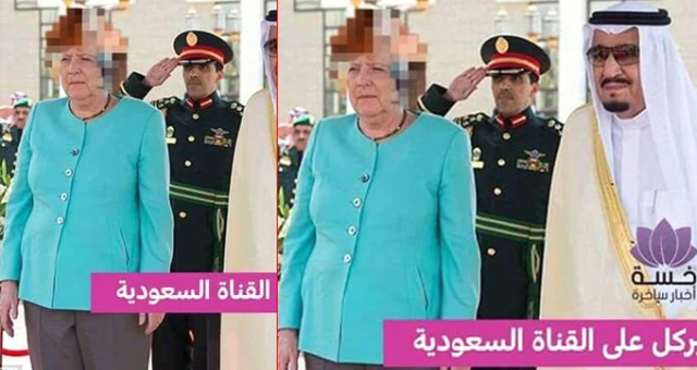 Suudi Televizyonları Merkel'in Saçına Sansür Uyguladı, System.String[]