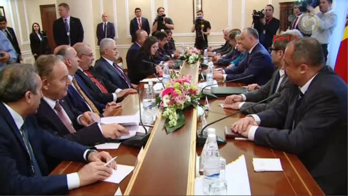 Başbakan Yıldırım, Moldova Cumhurbaşkanı Dodon Ile Görüştü