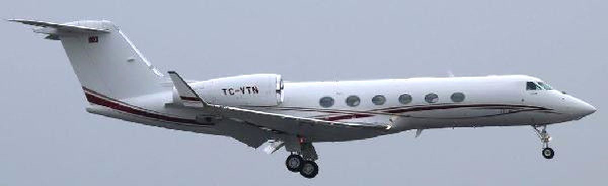 El Konulan Tc-Ipk Tescilli Gulfstream G450\'nin Tescili Tc-Vtn Oldu