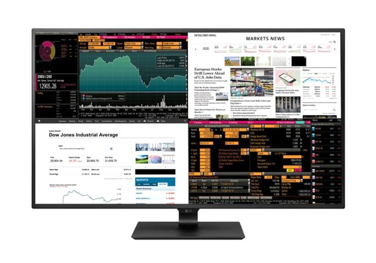 Lg\'nin 4 Ekranı Bir Araya Koyduğu Yeni 4k Monitörü, Lg 43ud79-B