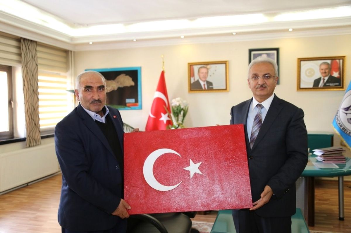 Şehit Babası Salih Topal\'dan Başkan Başsoy\'a Ziyaret