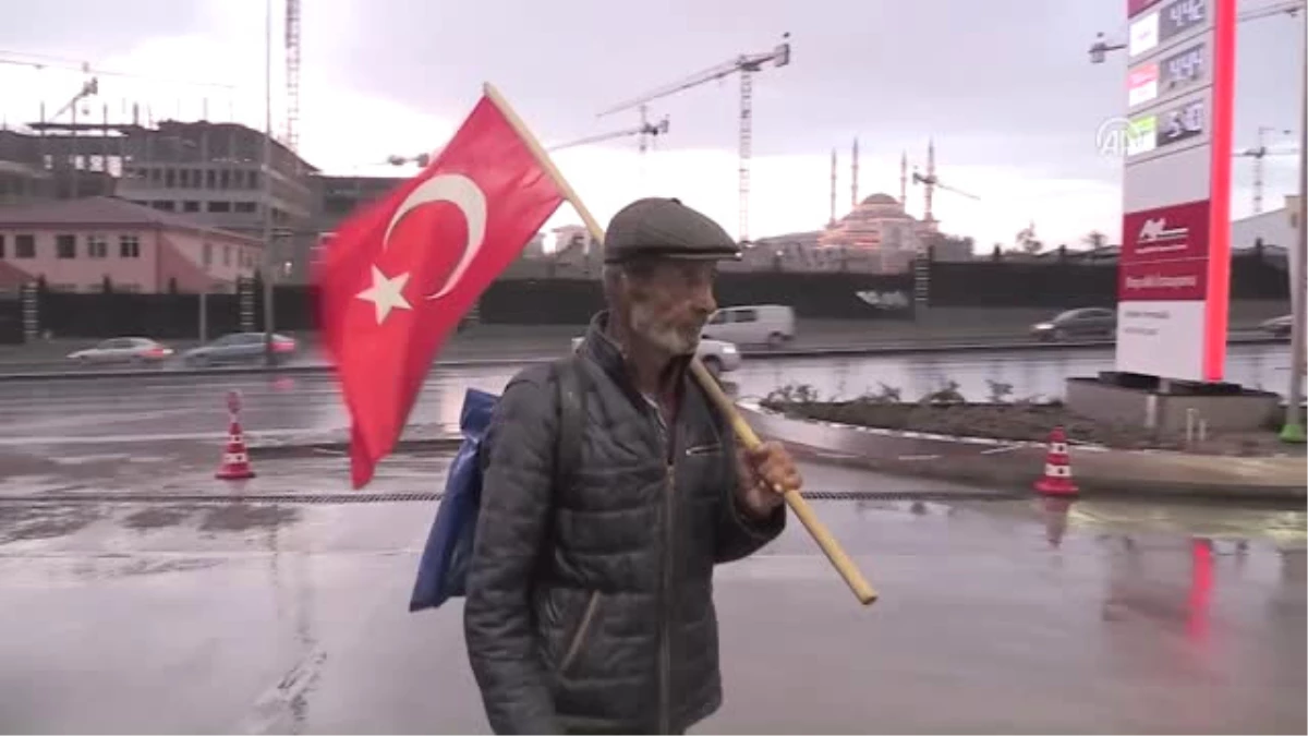 Cumhurbaşkanı Erdoğan\'a Destek Için 450 Kilometre Yürüdü