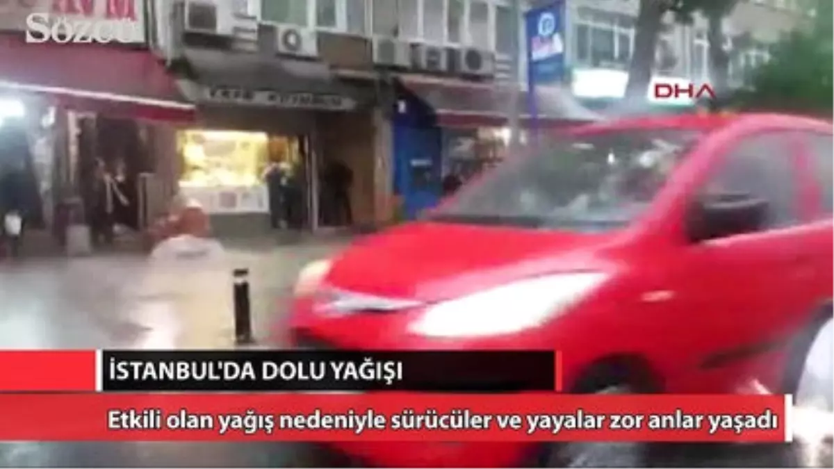 İstanbul\'da Dolu Yağışı