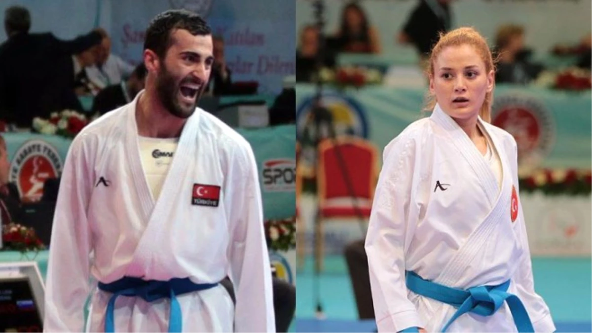 Milli Karateciler Aktaş ve Yakan\'dan Altın Madalya