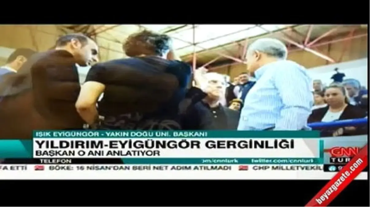 Aziz Yıldırım, Yakın Doğu Üniversitesi Işık Eyigüngör\'e Tokat Attı!