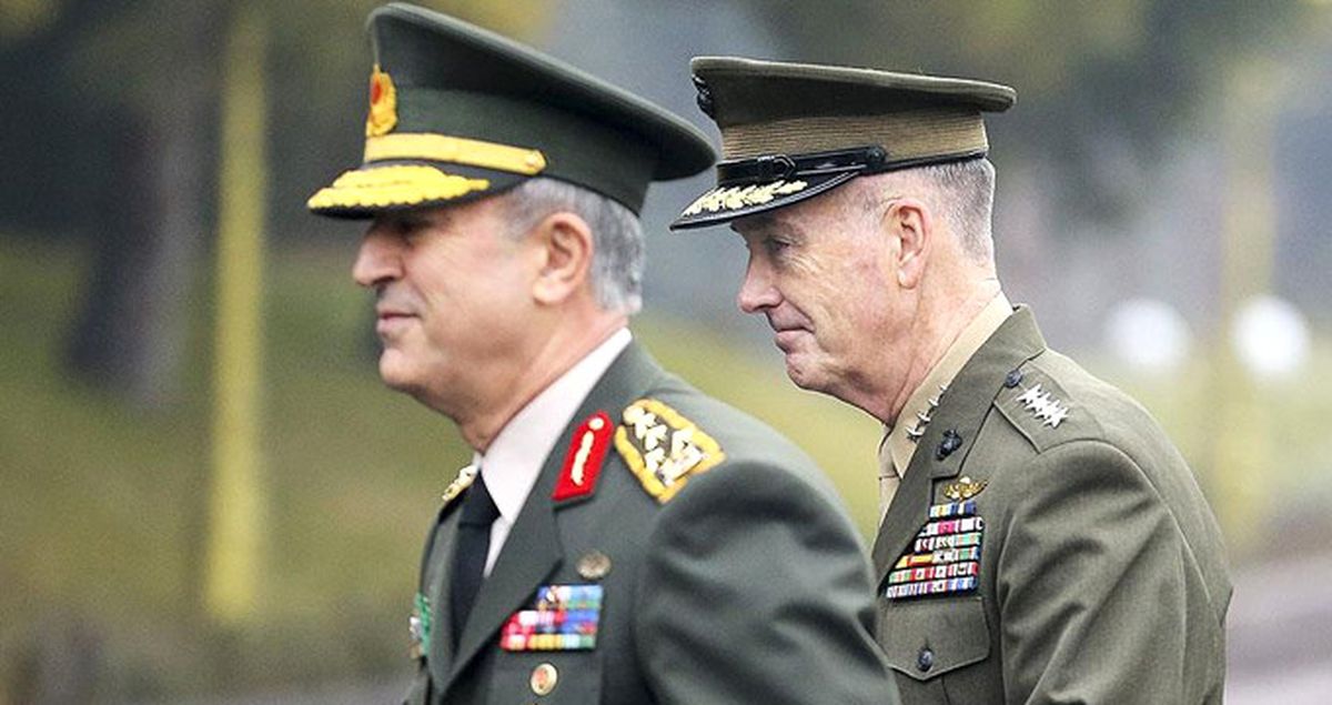 Genelkurmay Başakanı Orgeneral Akar, ABD Genelkurmay Başkanı Dunford\'la Görüştü.