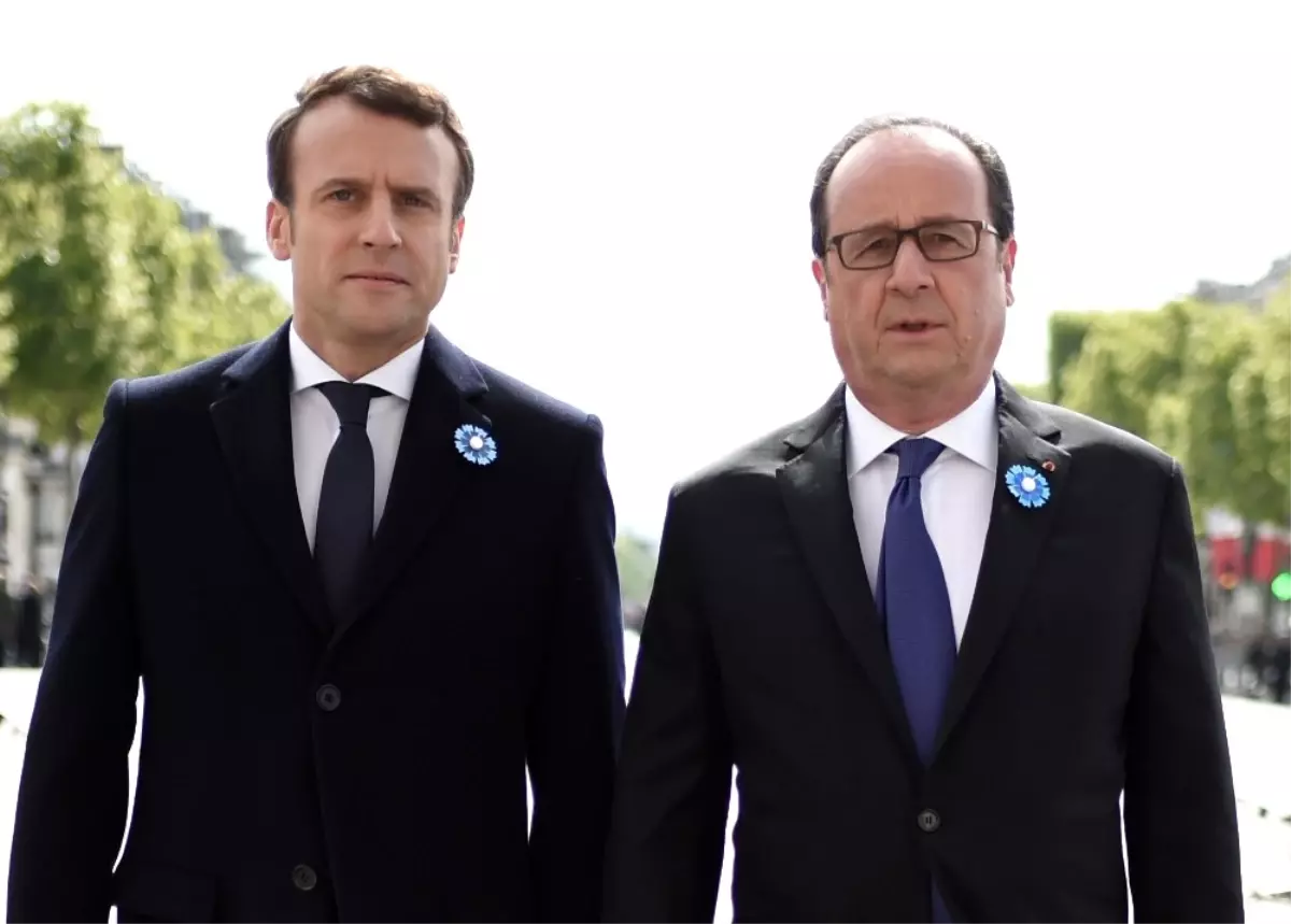 Hollande ve Macron Yan Yana