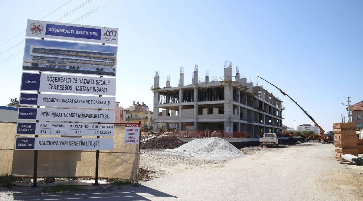 Döşemealtı Hastanesinde Kaba İnşaatın Yüzde 90\'ı Tamamlandı