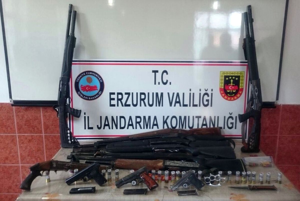 Erzurum\'da Ruhsatsız Silah Operasyonu